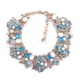 thumbnail image 1 of Collar llamativo Sonducket con diamantes de imitación pechera Ropa zapatos y accesorios Miscelánea Azul cristal, 1 of 6