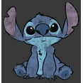 thumbnail image 2 of Boy's Lilo & Stitch Watercolor Stitch  Graphic Tee Charcoal Heather Small, 2 of 5
