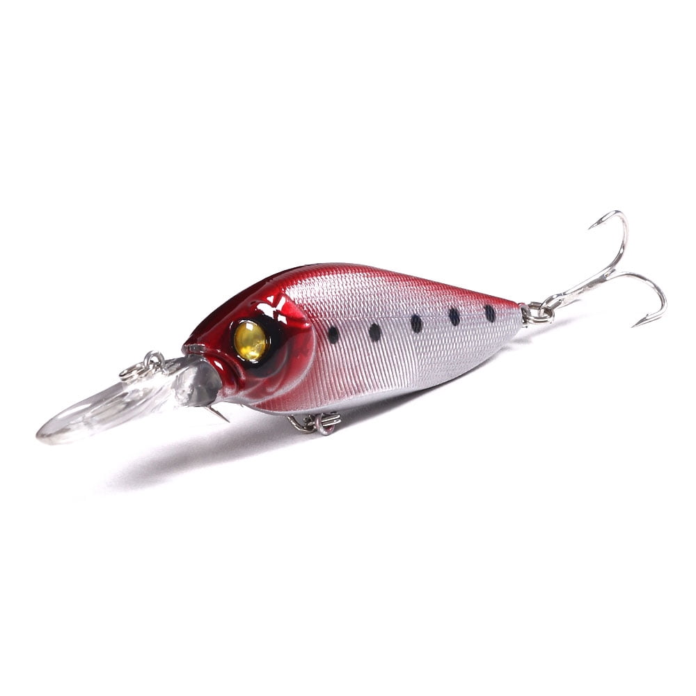 HENGJIA Minnow Fishing Lures Kit with Treble Hooks for Saltwater Freshwater, Lure kit for Trout Bass Salmon Fishing,10PCS
