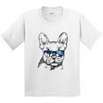 thumbnail image 3 of Inktastic French Bulldog Portrait with Sunglasses Youth T-Shirt, 3 of 5