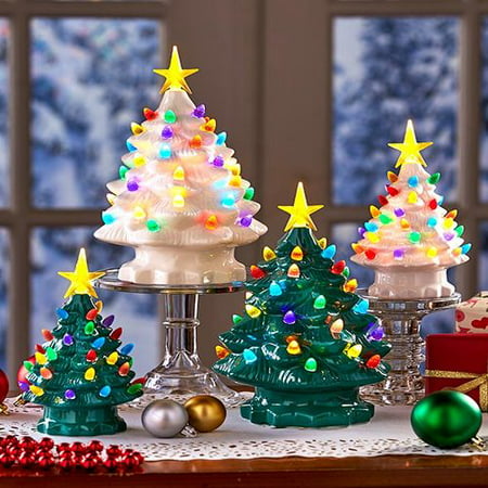 The Lakeside Collection Large Retro Lighted Tabletop Christmas Tree -
