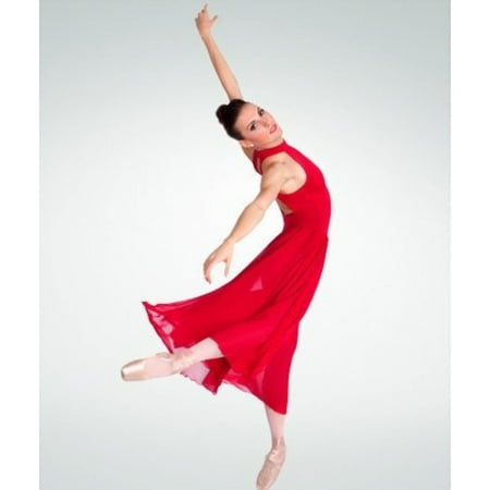 

Long Mock T-Neck Dance Dress []