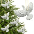thumbnail image 2 of Friendship Turtle Doves Christmas Ornament,Xmas Tree Hanging Decor,Home Decoration For Family,Friends (8PCS,White), 2 of 8