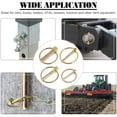 Etereauty Pin Linch Lynch Trailer Duty Hitch Pins Heavy Lock Fasteners Tractor Pin Steel Farm