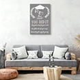 thumbnail image 4 of Sophisticated Neutrals Minimalist Class of 2026 Graduation Gift You Did It Matte Finish Gallery Wrapped Canvas Wall Art Home Decoration Decor Bedroom Dorm Office 12*16inch(30*40cm), 4 of 6