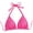 Hot Pink, variant on yunLCZ Comfortable Wireless Bra Triangle Bag Plus Size Beach Bikini Large Backless Swimsuit Top For Women Bras for Women
