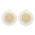 thumbnail image 1 of 2Pcs Manteles Individuales Redondos Trenzados, 9.4" Manteles Tejidos para Mesa de Cocina con Gancho para Decoración de Granja (Beige), 1 of 7
