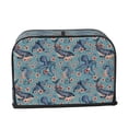 thumbnail image 2 of Kdxio Underwater Animals and Flowers Print Toaster Cover Bread Machine Cover Fits for Most Standard 2 Slice Toasters,Keep Toaster Free From Dust And Fingerprint Oven Dustproof Cover, 2 of 7