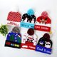 thumbnail image 4 of Gorro de punto con patrón de dibujos animados para niños, gorro navideño con suéter LED, Papá Noel, alce, regalo de Navidad para niños, suministros de Año Nuevo, 2024, 4 of 4