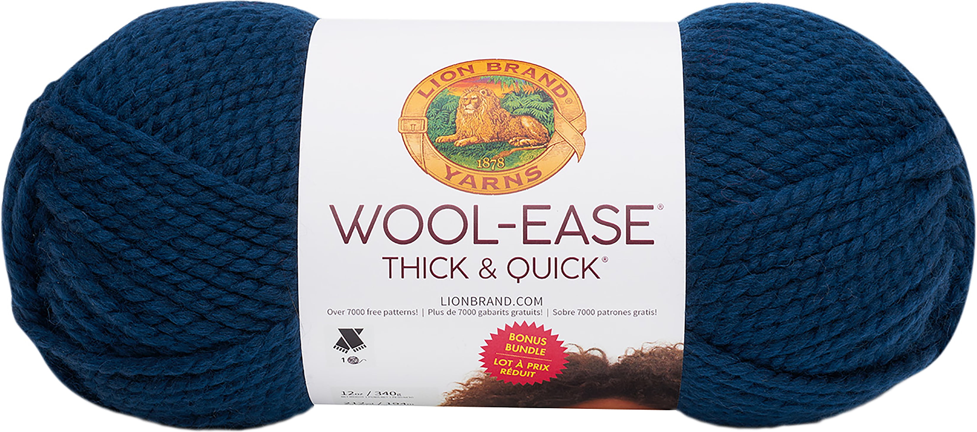 Lion Brand WoolEase Thick & Quick Bonus Bundle YarnPetrol Blue