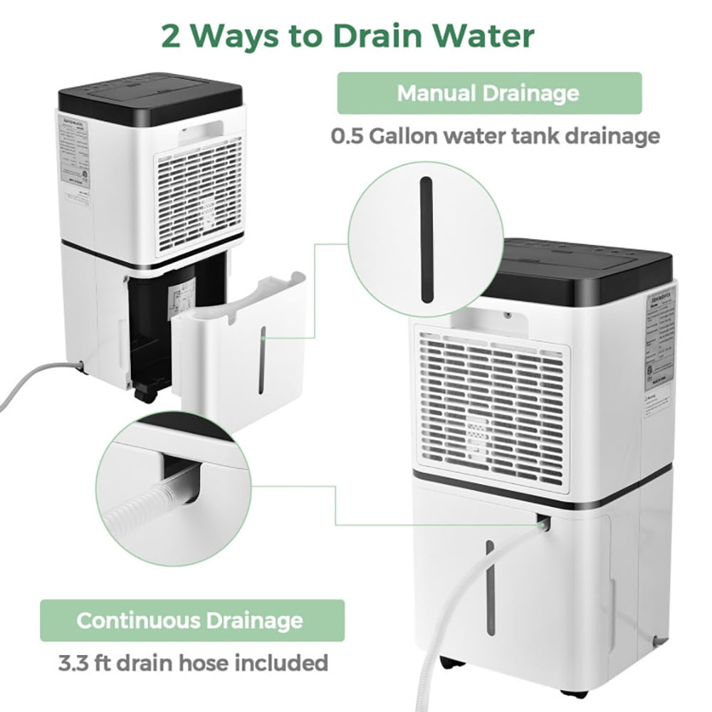 Canddidliike 24 Pints 1500 Sq. ft Dehumidifier for Medium to Large Room with Indicator, Dehumidifier for Large Room and Basements