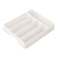 thumbnail image 2 of Silverware Drawer Organizer Tray, Cutlery Storage Holder With 5 Slot Divided Compartments, Plastic Kitchen Utensil Tray For Spoons Forks Knives, 2 of 8