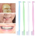 thumbnail image 2 of Khall Interspace Brush,4PCS Orthodontic Toothbrush Double‑Ended Interspace Toothbrush for Braces Teeth Cleaning,End-Tuft Brush, 2 of 8