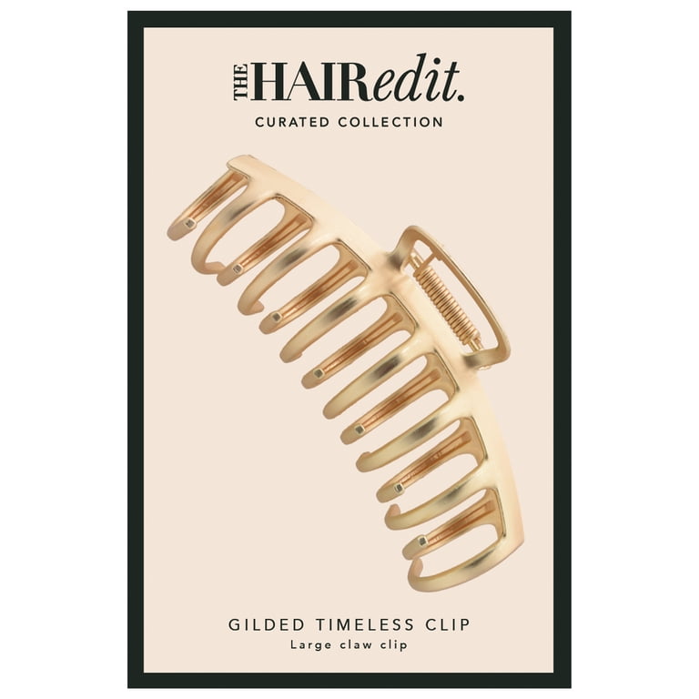 The Hair Edit Timeless Claw Clip, Gilded Gold