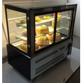 thumbnail image 5 of INTSUPERMAI Commercial 47" Refrigerated Cake Showcase Bakery Dispaly Case Cabinet Pie Refrigerator Right Angel Back Door Floor-standing Yellow Light 220V, 5 of 5