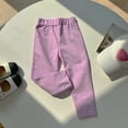 thumbnail image 4 of Kids Casual Solid Color Pants Soft Breathable Girls Comfortable Bottoms, 4 of 9