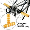 thumbnail image 2 of Unique Bargains 4pcs Aluminum Alloy Rear Foot Pegs Footrests Universal for BMX MTB Bike Bicycle Fit 3/8 Inch Axles Yellow, 2 of 7