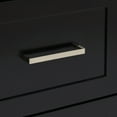 thumbnail image 3 of Ariel Hamlet 43 In. Right Offset Oval Sink Vanity With White Quartz Countertop In Black, 3 of 11