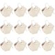 thumbnail image 1 of Paquete de 12 cajas de regalo de cuero con lazo y cinta, de 7 x 5 x 13 cm, en forma de corazón beige, de cuero sintético, para dulces, reutilizables, para fiestas., 1 of 5