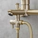 thumbnail image 4 of G1/2" 2-Way Brass Shower Diverter for Handheld Shower Head and Fixed Shower Head, Brushed Gold-Good, 4 of 5