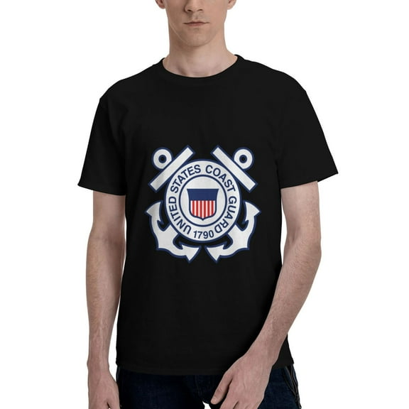 US Coast Guard Graphic Printed Tee Shirts Short Sleeve Shirts Tops for Men Women L
