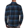 thumbnail image 2 of Ma Croix Mens Casual Plaid Flannel Button Up Long Sleeve Collared Shirt, 2 of 7