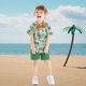 thumbnail image 2 of Conjunto de atuendo JunNeng para bebé niño hawaiano tropical de 4 a 5 años, 2 of 6