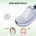 thumbnail image 2 of MAYKX Wide Toe Box Womens Walking Shoes with Arch Support | Slip On Tennis Shoes | Orthotic Sneakers for Plantar Fasciitis | Ideal for Office Staff, Long Standing & Light Outings, 2 of 7