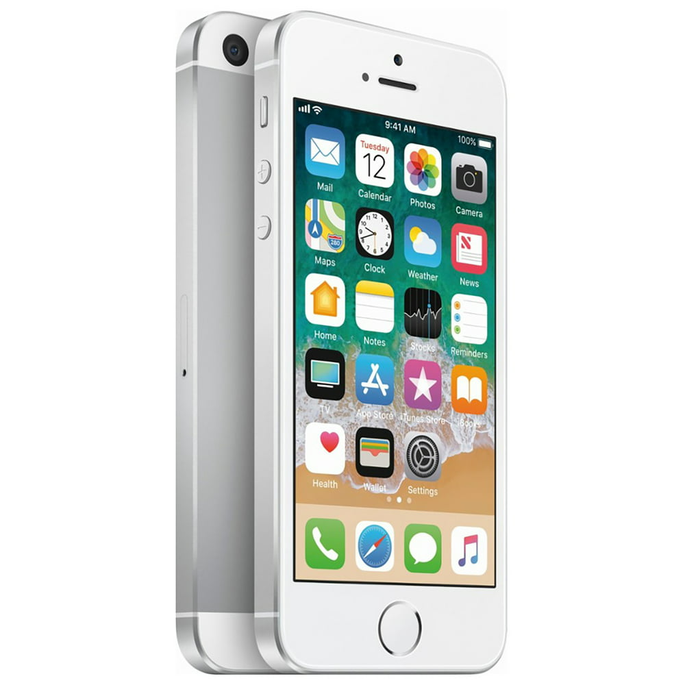 Apple iPhone SE 128GB Unlocked GSM Phone w/ 12MP Camera - Silver