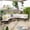 beige,3pcs, variant on enyopro Outdoor Wicker Patio Conversation Set, 5-Piece Patio Sectional Sofa Furniture Set, Half-Moon PE Rattan Sofa Set W/ Soft Cushions & Tea Table, Patio Furniture Set for Porch Deck Garden, T477