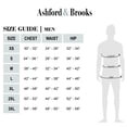 thumbnail image 4 of Ashford & Brooks Mens Woven Short Sleeve Pajama Shorts Set, Black/Grey/White, M, 4 of 5