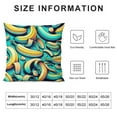 thumbnail image 5 of GOSMITH  Banana Pillow Covers,Decorative Throw Pillow Banana Fruit Pattern Sketch Style Pillow Cases Outdoor Indoor Square Cushion Covers for Home Sofa Couch Blue Yellow, 5 of 5