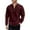 Wine, variant on Chiccall Men's Corduroy Sweatshirts Vintage Textured Pullover Quarter Zip Stand Collar Patchwork Sweatshirts