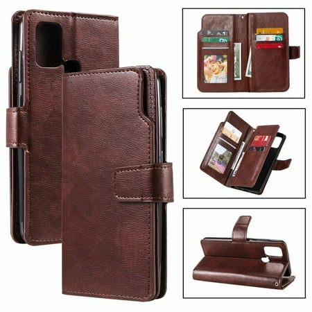 QWZNDZGR Leather nine card Case For Huawei P40 P30 P20 P10 P9 P8 Pro Lite Honor 8 9 A Lite Mate 20 30 Flip Wallet Cover Cases