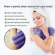 thumbnail image 2 of Guantes de baño exfoliantes Evridwear para ducha, spa, masaje, 2 of 9