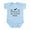 Sky Blue, variant on CafePress - Working On My Ground Game Infant Bodysuit - Baby Light Bodysuit, Size Newborn - 24 Months