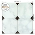thumbnail image 2 of Smart Tiles Peel and Stick Backsplash, 5 Adhesive Tiles, Betera White/Grey/Black, 7.75"x7.75", 2 of 7