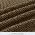 thumbnail image 5 of Subrtex Textured Grid Stretch Sofa Cover Couch Slipcover with Separate Cushion Cover (Coffee, Loveseat), 5 of 6