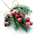 thumbnail image 5 of 6PCS Artificial Christmas Picks and Sprays Pine Needle Branches Faux Red Berry Pinecone Picks Stems for Xmas Tree Flower Wreath Holiday DIY Decoration, 5 of 8