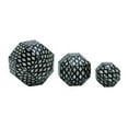 thumbnail image 2 of Designer Set Of Three Ceramic Mop White Orbs, 2 of 2