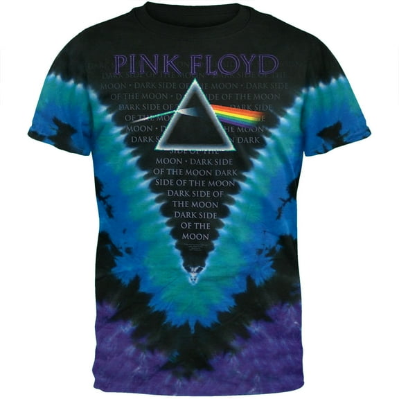 Pink Floyd Men's Dark Side Tie Dye T-shirt Medium Multi