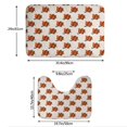 thumbnail image 3 of Honeii Snake Around Heart Pattern Bathroom Anti-Skid Pad Bathroom Mat Vintage Seamless Pattern Not-Slip Toilet Rug Set, 3 of 6