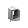 thumbnail image 4 of Elegant Decor Irene 24" Zinc Alloy and MDF Single Bathroom Vanity in Gray, 4 of 5