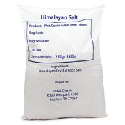 IndusClassic Bulk 55 lbs Kosher Pure Natural Halall Unprocessed Himalayan Edible Pink Cooking Coarse Grain Salt 3mm to 6mm