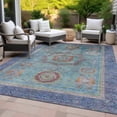 thumbnail image 3 of Dalyn Rugs Machine Washable Indoor/Outdoor Chantille ACN2159 Teal 5' x 7'6" Rug, 3 of 9