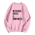thumbnail image 4 of Sweatshirts Women Shirts Printed Casual Pullover Sweatshirt Crewneck Soft Long Sleeve Tops Pink S, 4 of 4