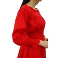 thumbnail image 7 of Bimba Women's Cotton Smocked Waist Long Casual Maxi Dress, 7 of 7