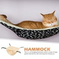 thumbnail image 5 of KAKOWELY Hamaca tipo jaula para gatos, hamaca colgante transpirable para gatos, cama de verano para mascotas, 5 of 5