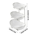 thumbnail image 3 of Frutero de acero inoxidable de 3 niveles | Organizador de gran capacidad para refrigerios y frutas y verduras con función de drenaje | Almacenamiento de cocina resistente a la oxidación para sala y, 3 of 6