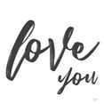 thumbnail image 3 of Lux + Me Designs 20x20 Black Modern Framed Museum Art Print Titled - Love You, 3 of 5